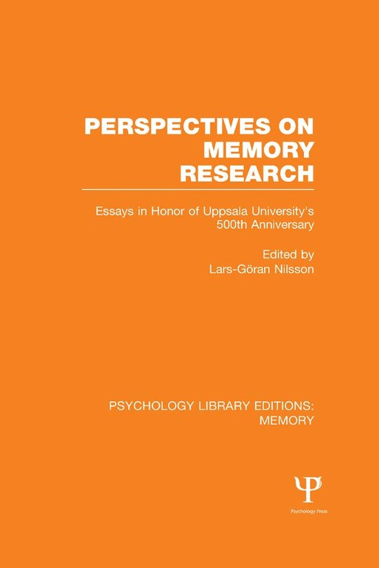 Perspectives on Memory Research (Ple - cover