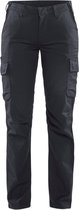 Blaklader Dames industrie werkbroek stretch 7144-1832 - Medium Grijs/Zwart - C44