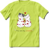 You Are My Sweety - Valentijn T-Shirt | Grappig Valentijnsdag Cadeautje voor Hem en Haar | Dames - Heren - Unisex | Kleding Cadeau | - Groen - S