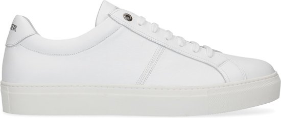 Van Lier - Heren - Witte sneakers met subtiele print - Maat 41 | bol.com