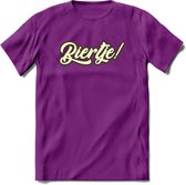 Biertje! T-Shirt | Bier Kleding | Feest | Drank | Grappig Verjaardag Cadeau | - Paars - S