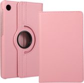 Geschikt Voor: Samsung Galaxy Tab A8 2021 Multi Stand Case - 360 Draaibaar Tablet hoesje - Tablethoes - Rosé Goud