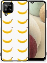 Telefoonhoesje met Naam Geschikt voor Samsung Galaxy A12 Silicone Back Cover met Zwarte rand Banana