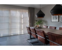Dutchblinds® Houten Jaloezieën - 50mm - Wit - 140 x 175 cm - Breedtematen van 40 t/m 300 cm