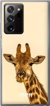 6F hoesje - geschikt voor Samsung Galaxy Note 20 Ultra -  Transparant TPU Case - Giraffe #ffffff