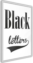 Black Lettering.
