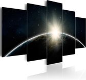 Schilderij - Blue planet - Earth.