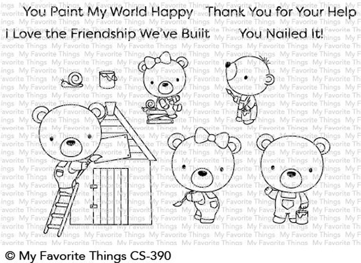 Builder Bears Clear Stamps (CS-390)
