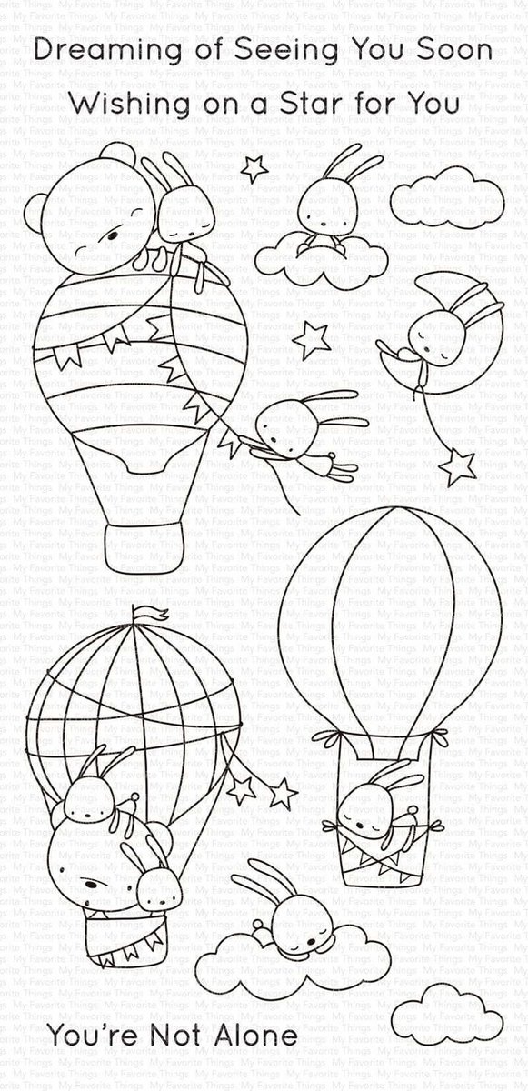 Sky-High Friends Clear Stamps (CS-493)
