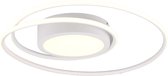 LED Plafondlamp - Plafondverlichting - Iona Yivon - 56W - Aanpasbare Kleur - Dimbaar - Rond - Mat Wit - Aluminium