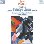 Hungarian State Orchestra, Tamás Benedek - Pärt: Fratres/Festina Lente/Summa (CD)