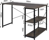 Ruime werktafel met twee planken TSB06hei