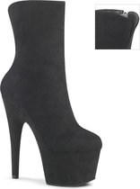 Pleaser - ADORE-1042 Plateau Laarzen, Paaldans schoenen - Paaldans schoenen - 35 Shoes - Zwart