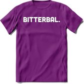 Bitterbal - Snack T-Shirt | Grappig Verjaardag Kleding Cadeau | Eten En Snoep Shirt | Dames - Heren - Unisex Tshirt | - Paars - S
