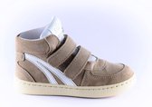 Clic sneaker CL-20180 velcro beige met witte stree-24
