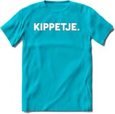 Kippetje - Snack T-Shirt | Grappig Verjaardag Kleding Cadeau | Eten En Snoep Shirt | Dames - Heren - Unisex Tshirt | - Blauw - L