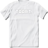 Taart - Snack T-Shirt | Grappig Verjaardag Kleding Cadeau | Eten En Snoep Shirt | Dames - Heren - Unisex Tshirt | - Wit - XL