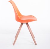 Eetkamer - Bezoekersstoel Sievi Kunstleer Round legs NE, Rood