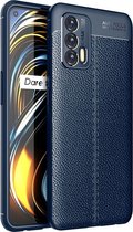 Mobigear Hoesje geschikt voor Realme GT Telefoonhoesje Flexibel TPU | Mobigear Luxury Backcover | GT Case | Back Cover - Blauw