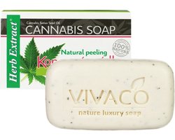 Herb Extract® Cannabis Zeep - 100g - Werkt effectief om huidaandoeningen zoals - acné - psoriasis te verminderen