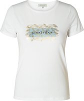 IVY BEAU Tip T-shirt - Blue/White - maat 46