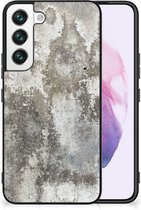 Telefoon Hoesje Geschikt voor Samsung Galaxy S22 Hoesje met Zwarte rand Beton