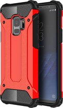 Samsung Galaxy S9 Hoesje - Mobigear - Outdoor Serie - Hard Kunststof Backcover - Rood - Hoesje Geschikt Voor Samsung Galaxy S9