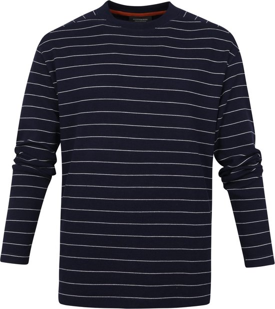 Scotch and Soda - Pullover Waffle Donkerblauw - Heren - Maat L - Comfort-fit