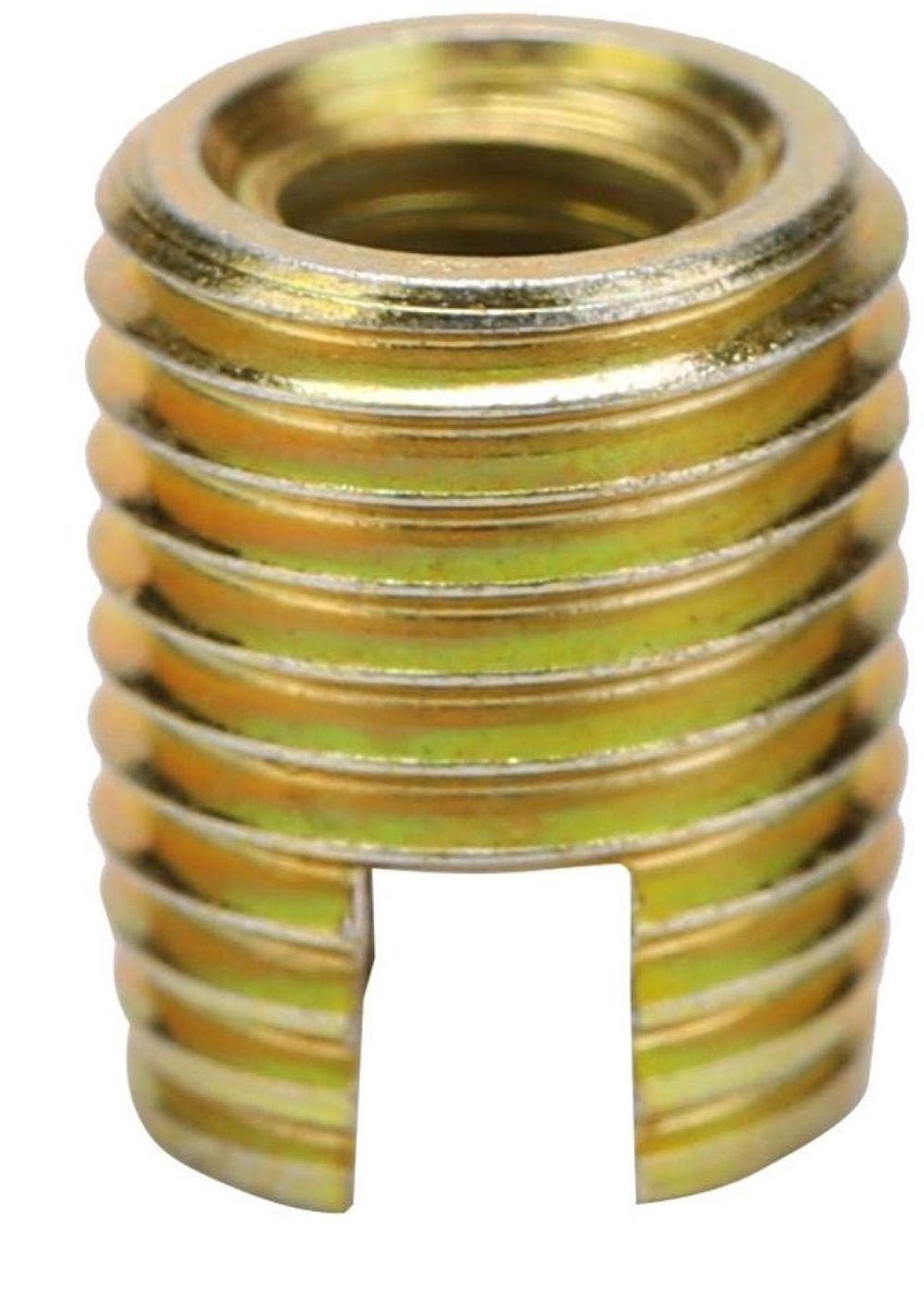 LAUZY- Schroefdraadinzet 20 Stuks - Zelfsnijdend - Koolstofstaal - Reparatie-accessoires - Maten M2 tot M16 - Gloednieuw - Schroefinzet