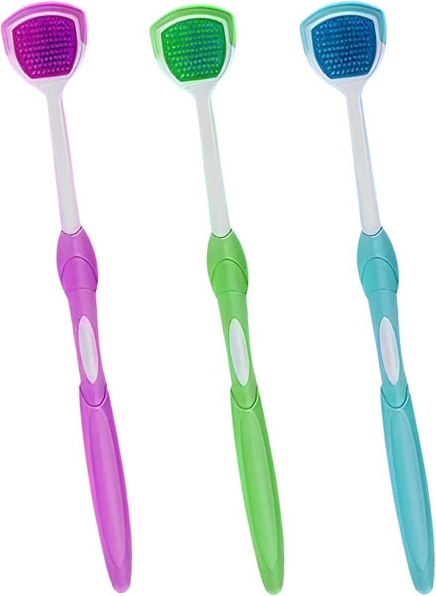 Effectieve Tongue Brush voor een Frisse Adem - Tongue Cleaner en Tongue Scraper voor Optimale Mondhygiëne en Verwijdering van Bacteriën