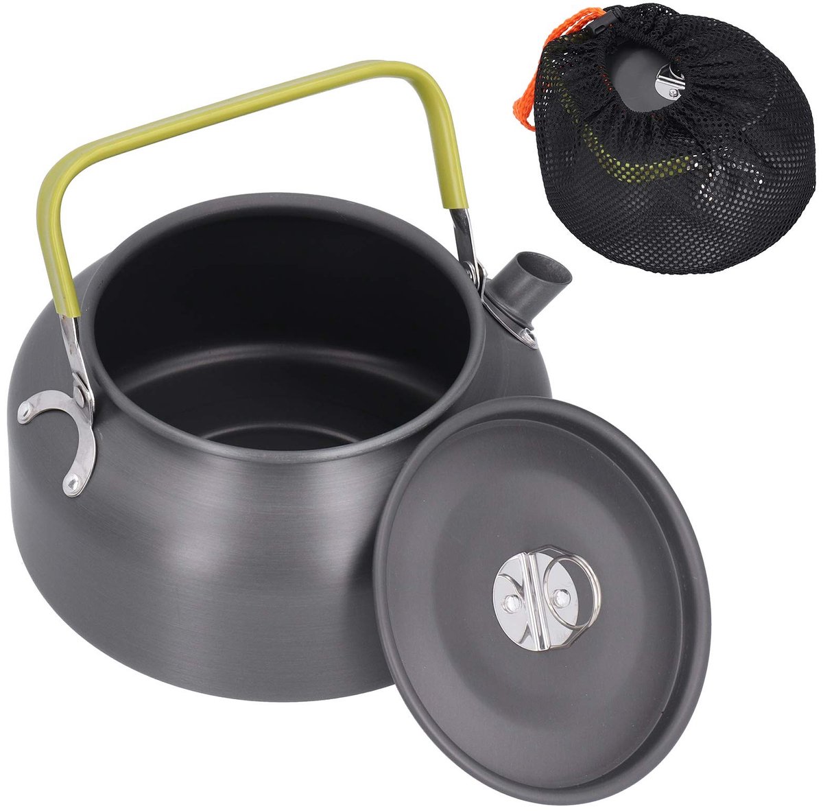 Dailygoods- Theepot 1,2 Liter - Draagbare Campingketel - Outdoor Koffiepot - Vissen/Kamperen - Hoogwaardige Materialen - Modieus Ontwerp - Waterkoker