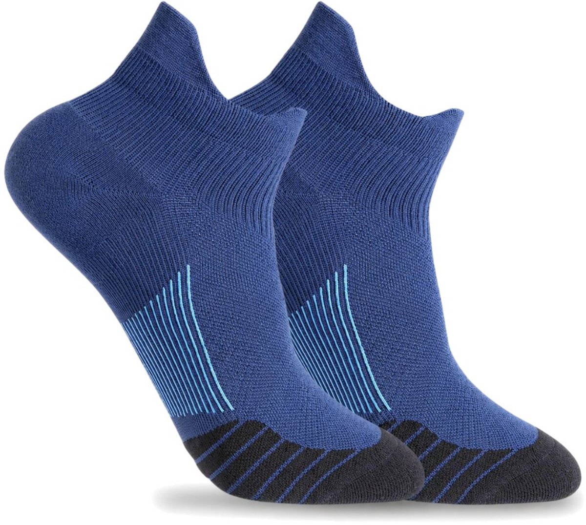 KANGKA Hardloopsokken Dames Maat M (36-39) - Enkelsokken Navy Blauw - Compressie Sokken Hardlopen - Sportsokken - Wandelsokken - Fitnessokken