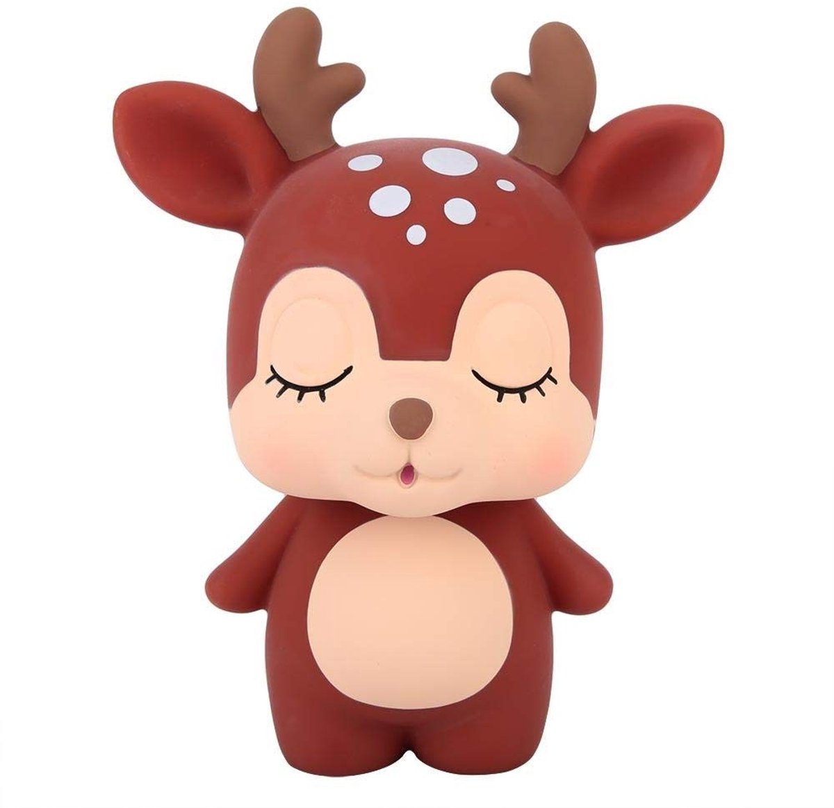 JHUBERS - Spaarpot - Kinderen - Schattige cartoondiervorm - Bruin - Munt en papiergeld - Voor kinderen en vrienden - Innovatief design