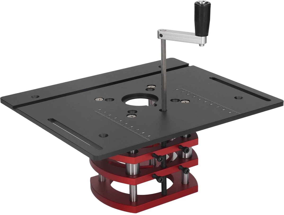 JHUBERS- Freeslift - Zeer nauwkeurige houtbewerking - Vaste klem - Eenvoudige hoogteverstelling - Aluminiumlegering - Roestvrij staal - Hoge sterkte en corrosiebestendigheid - Bovenfrees