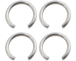 JHUBERS- Ringveer 4-delige Set - Compatibel met Makita DTW1002/DTW450/DTW300 - OEM 231907-1 - Hoogwaardig Metaal - Betrouwbare Pasvorm - Veer