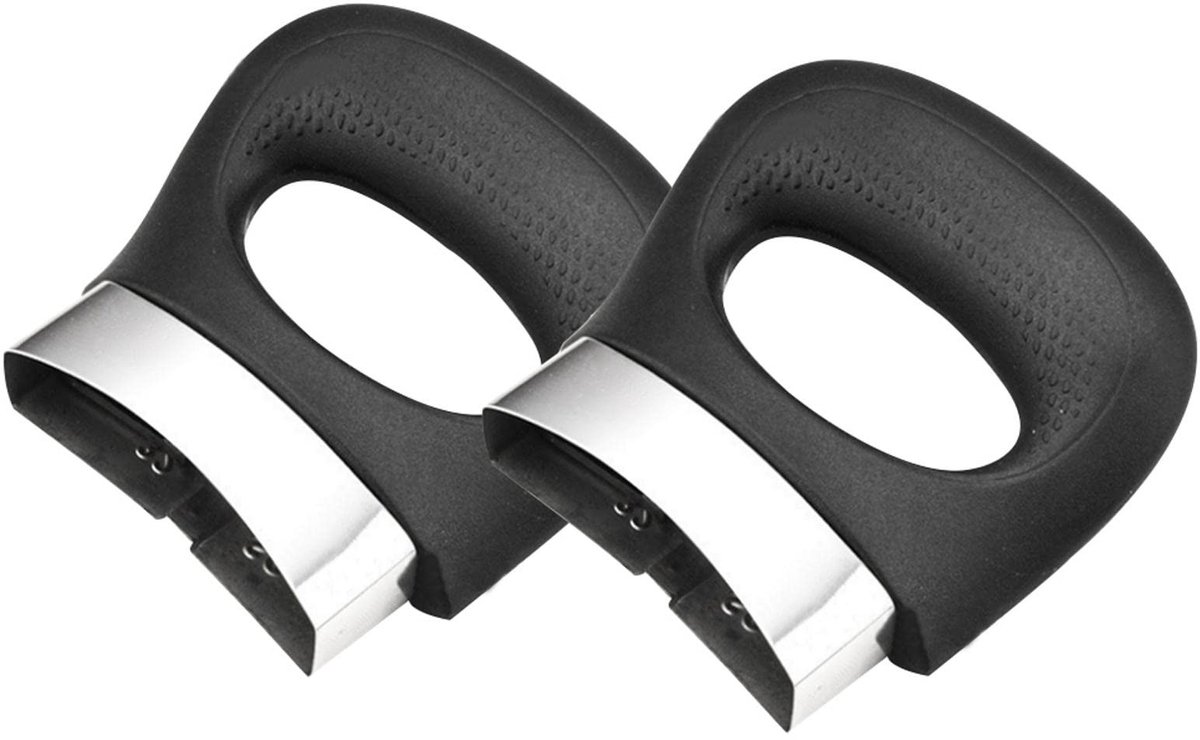 Dailygoods- Pot Handvat Ergonomisch - Bakeliet/Metaal - 2 Stuks - Antiverbrandende Grip - Kookgerei - Eenvoudig te Bevestigen - Panhandvat