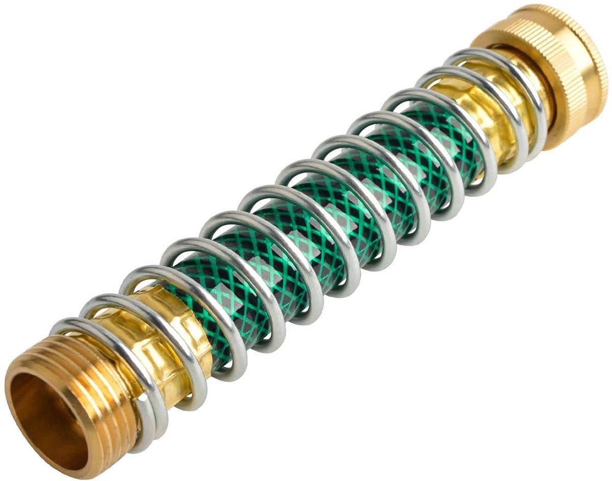 VLEMICO- Tuinslang - Massief Messing Connector - Tuinslanghouder - Tuinslang 3,2/6 inch - Spiraalslangbeschermer - Eenvoudige installatie - Slang