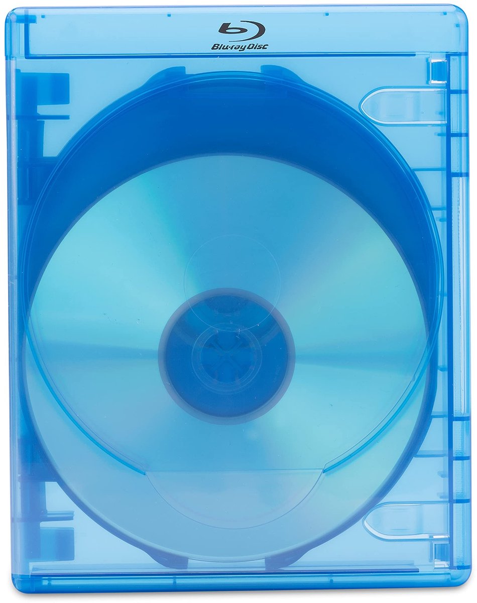 Dailygoods- Blu-ray Case 4 Disc - Duurzaam - Polypropyleen - Transparante Hoes - 172 x 135 x 21 mm - Officiële Merk Case - Filmdoos