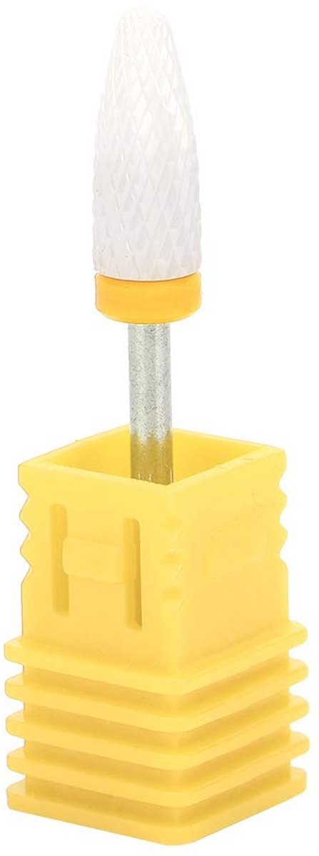Dailygoods- Nagelfrees Professioneel - Keramische Frees - Manicure/Pedicure - Dode Huid Verwijderen - Eenvoudig te Gebruiken - Gele Box - Nagelvijl