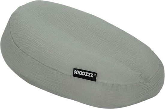 Snoozzz Relaxhoes voor voedingskussen zwangerschapskussen - 100% katoen van zachte Hydrofiel - Stone van SNOO — afbeelding 3