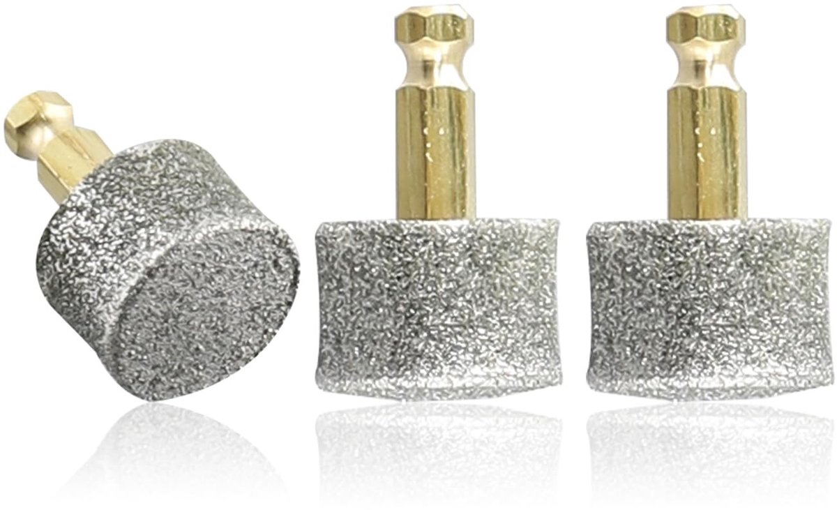Dailygoods- Reservekoppen voor hondennagelslijpers - Set van 3 - Diamantgecoat - Duurzaam - Efficiënt - Veilig en stil in gebruik - Nagelslijperkoppen