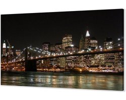 bestpricepictures 80 x 60 cm afbeelding op canvas New York USA 4008-SCT Duits merk en magazijn - De afbeeldingen / muurschildering / kunstdruk is volledig ingelijst