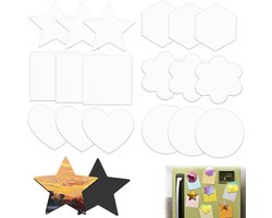 CANIPHA 24 Pcs Magnetische Schilder Panelen - Mini Doeken voor DIY Kunst en Decoratie