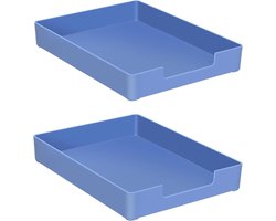 Desk Letter Tray, A4 Size Plastic Stackable File Document Organizer, Office Desktop File Paper Holder, Book Storage Rack, Non-slip Office Stationery Stacking Support