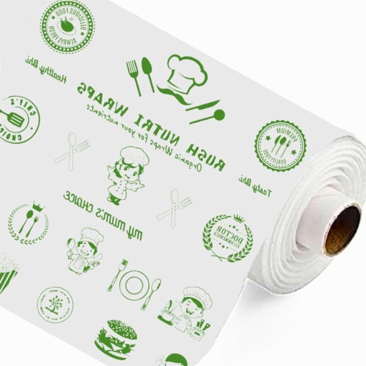 Voedselpapier Rol - Bakpapier Roti - Voedsel Verpakken - Langdurige Versheid - 25 Meter - Wit