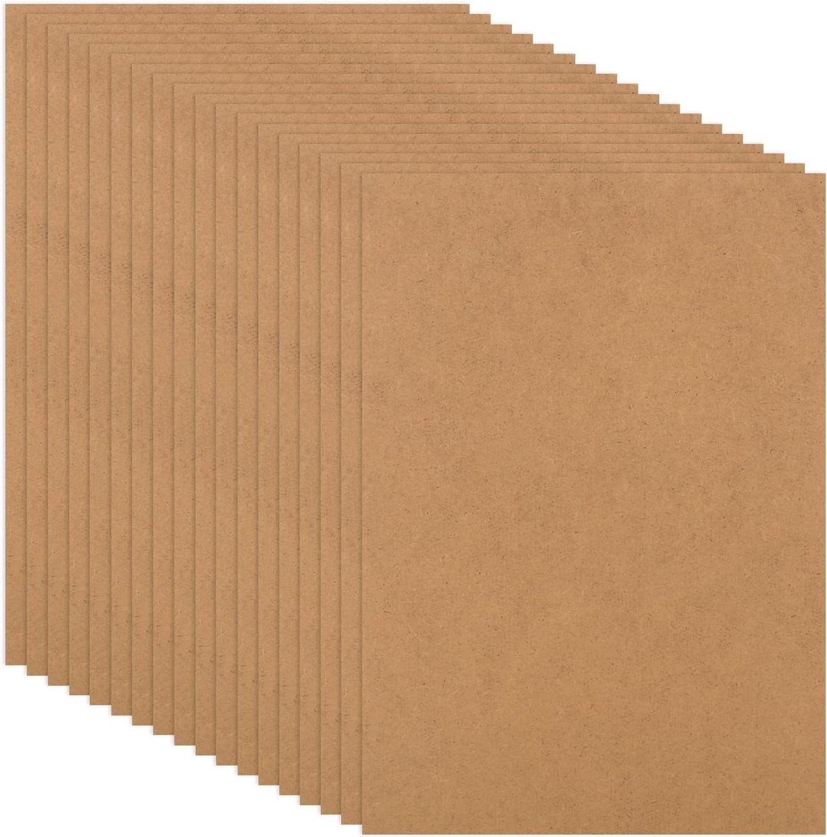 MDF Houten Planken - Knutselplaten Blanco - Doe-het-zelf Projecten - Hoge Kwaliteit MDF - A4 3mm Dik - Bruin