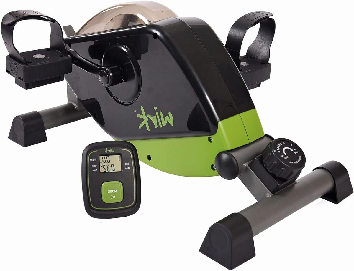 Onder Bureau Hometrainer - Fiets Hometrainer - Zittend Trainen - Stille Magnetische Weerstand - Compact Ontwerp - Groen