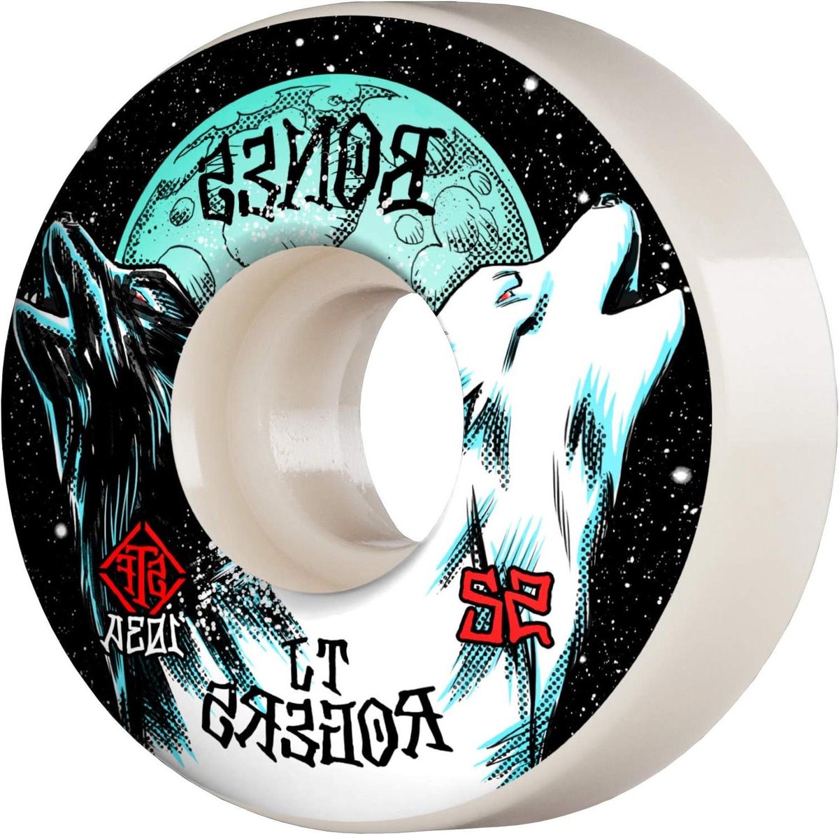 Skateboard Wielen Onderdelen Set Straat Skaten Slim Profiel 52mm Diameter