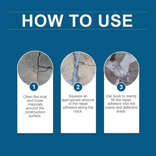 Beton Scheur Reparatie - Betonvuller Sealer - Buiten Reparatie - Waterdicht Flexibel - 4 Stuks — afbeelding 5