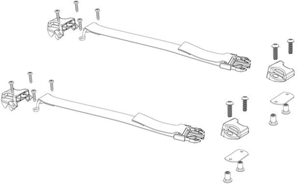Gesp Kit - Onderdelen Set - Afdekking Beveiligen - Voor Alle Modellen - One Size - Zilver